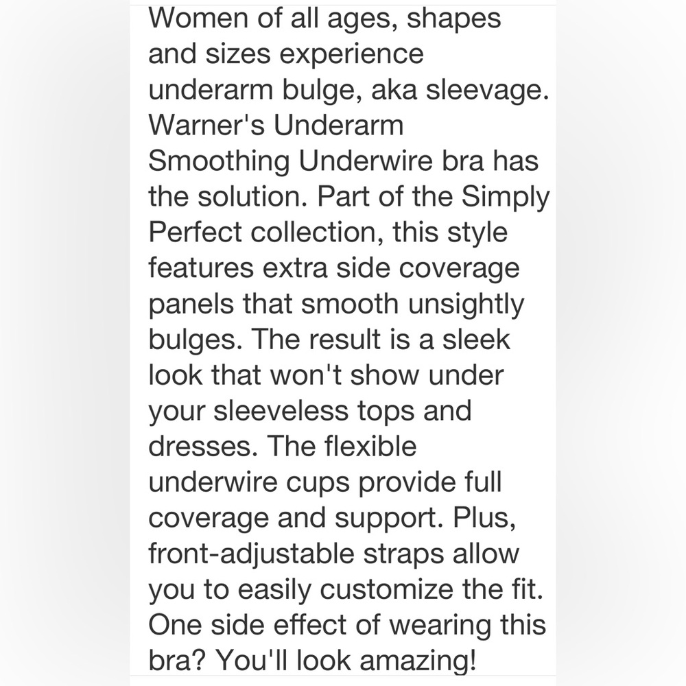 🤎Warner’s • roasted almond t-shirt bra • 34B • NWT - Picture 8 of 12